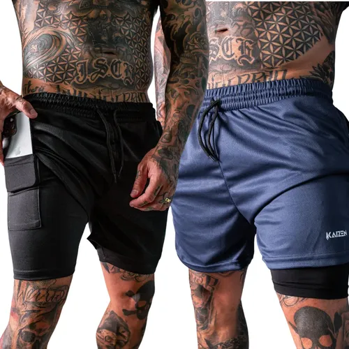 Kit 2 Shorts Dry Fit para Academia