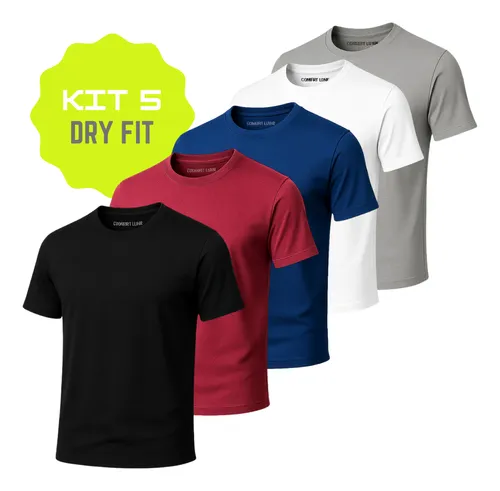 Kit 5 Camisas Termicas para Academia