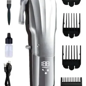 Maquina de Cortar Cabelo Barbearia Prateado