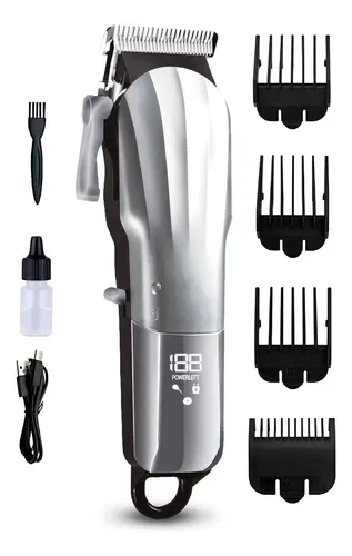 Maquina de Cortar Cabelo Barbearia Prateado