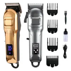Maquina de Cortar Cabelo Titanio Dourado